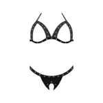 Set Aphrodite Imitatie Piele cu Cupe Deschise