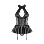 Set Lenjerie Lucioasa Corset si Chilotei